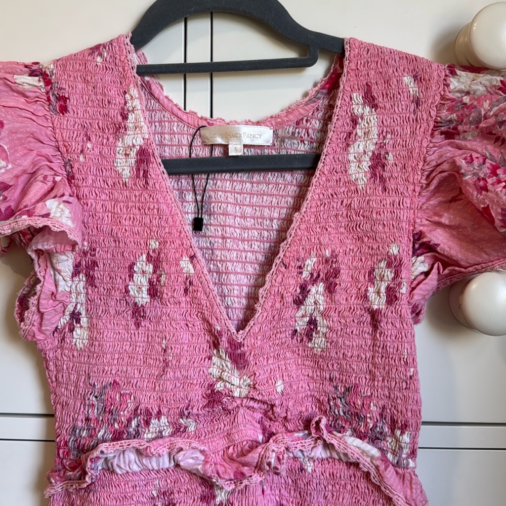 Loveshackfancy - Sonora Dress in Raspberry - Picture 4 of 16